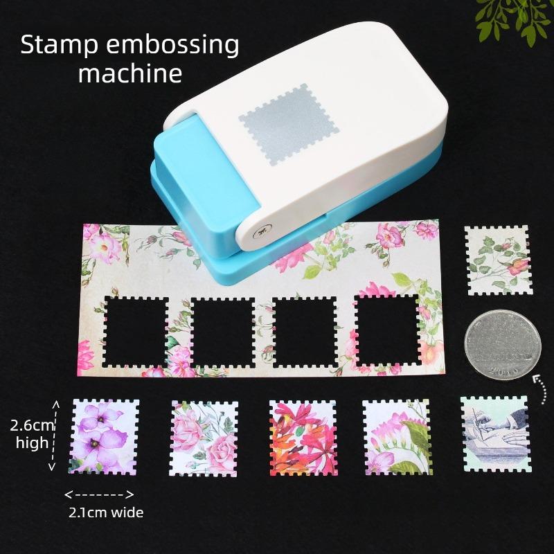 Lever Action Embossing Postage Stamp Punch Tool for Paper Crafting Scrapbooking Card Making DIY Art Supplies Craft Enthusiasts