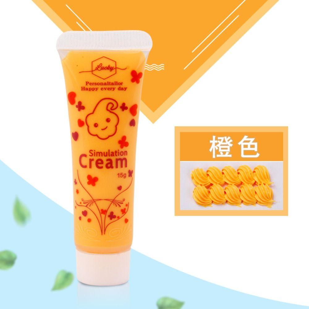 

Коробка для канцелярских товаров ручной работы, имитация геля для чехла телефона, смола, кремовый клей, клей-крем, клей-липучка, клей для карточек оранжевый