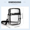 Crossbody Bag Transparent Ultra-light Waterproof Sports Bag Transparent Mobile Phone Bag Storage Bag Cosmetic Bag