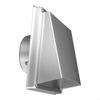 Wall Air Vent Stainless Steel External Wall Rain Hat Square Air Outlet Enduring HX6C
