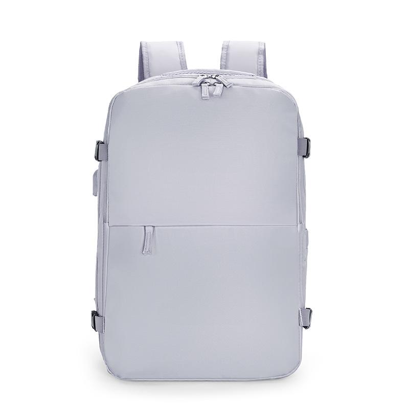 

Girls Multifunctional Backpack, Travel Backpack, Large Capacity Solid Color Waterproof Luggage Bag, Short Distance Business Trip сірий колір