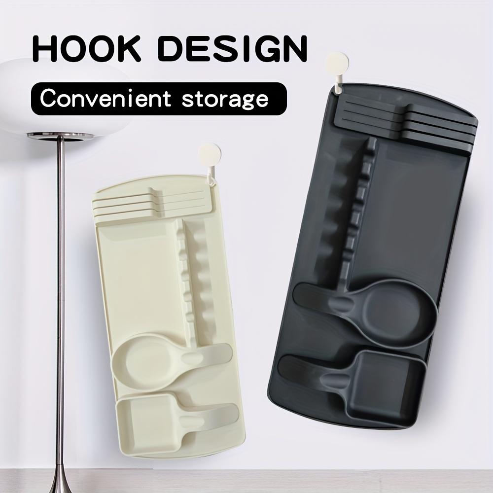 47cm x 21cm Silicone Spoon and Spatula Holder , Multi Tool Storage Rack for Kitchen Utensils, Spoon Storage Area, Peeling Knife Placement