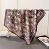 Temperament Cashew Nut Simulation Silk Printing Square Scarf Shawl Scarf Premium Sense Neck Small Square Scarf Head Scarf Silk Scarf Women