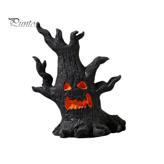 1/4 ks Halloweenská figurka Strašidelného stromu Duch Pařez Pařez Socha Socha Vnitřní Venkovní Zahrada Dekorace Stolní Dekorace Ornament