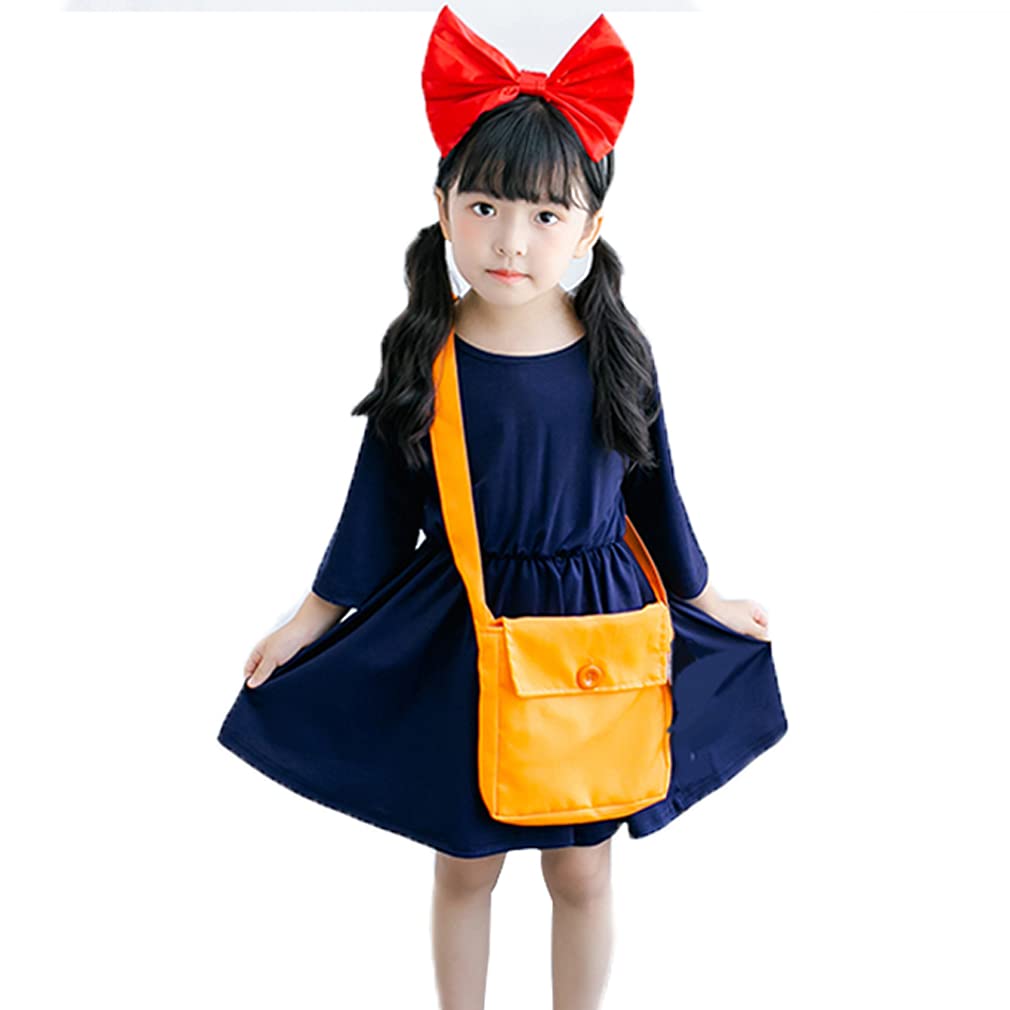 

Костюмы, Детские Косплей Ведьма Хэллоуин Детские Девочки Ведьма в Стиле Кики Служба Доставки Набор Ведьмы с Хэллоуин Школьный Фестиваль XXL [IOZO], Детские