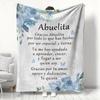 Gift To Abuelita Abuelo Mama Papa Thin Blankets for Anniversary Birthday Father's Day Mother's Day Festival Gift Four Season Use