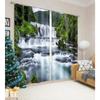 Natural Scenery Forest Landscape Waterfall Drapes Blinds Ideal for Family Room Bed Room Bathroom Kicthen Door Home Decoration