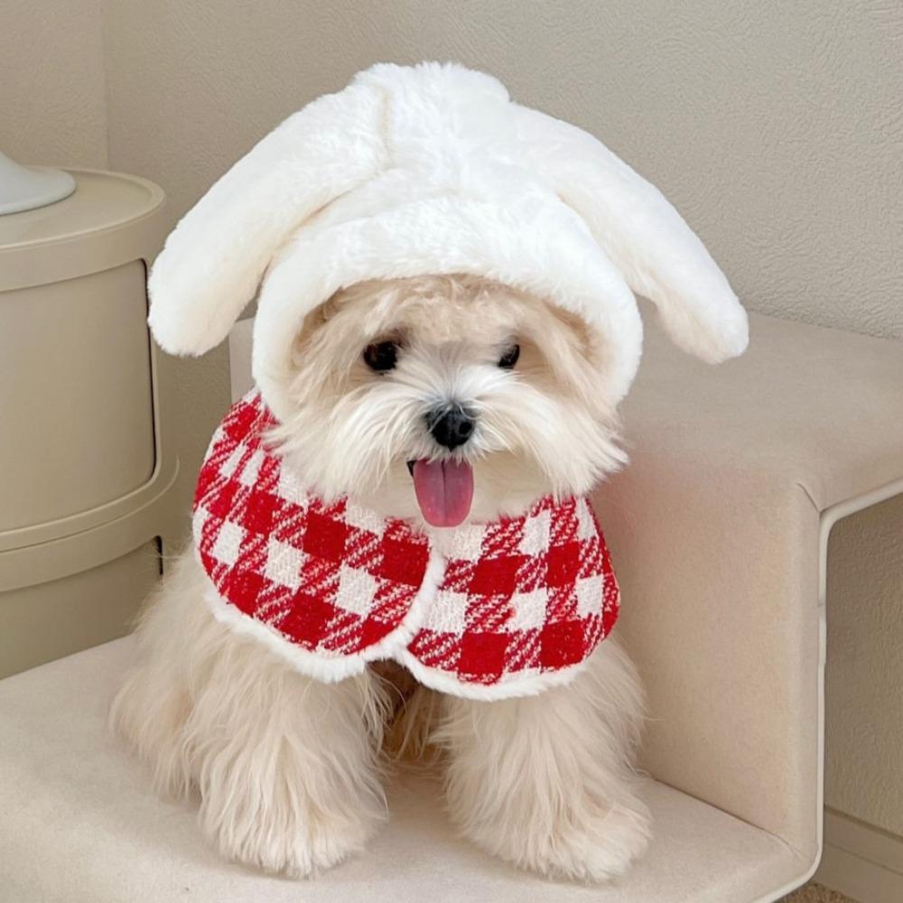 

Теплые Рождественские слюнявчики с капюшоном для питомцев, Мягкая Рождественская накидка для питомцев, Новогодние плащи для кошек и собак Style B