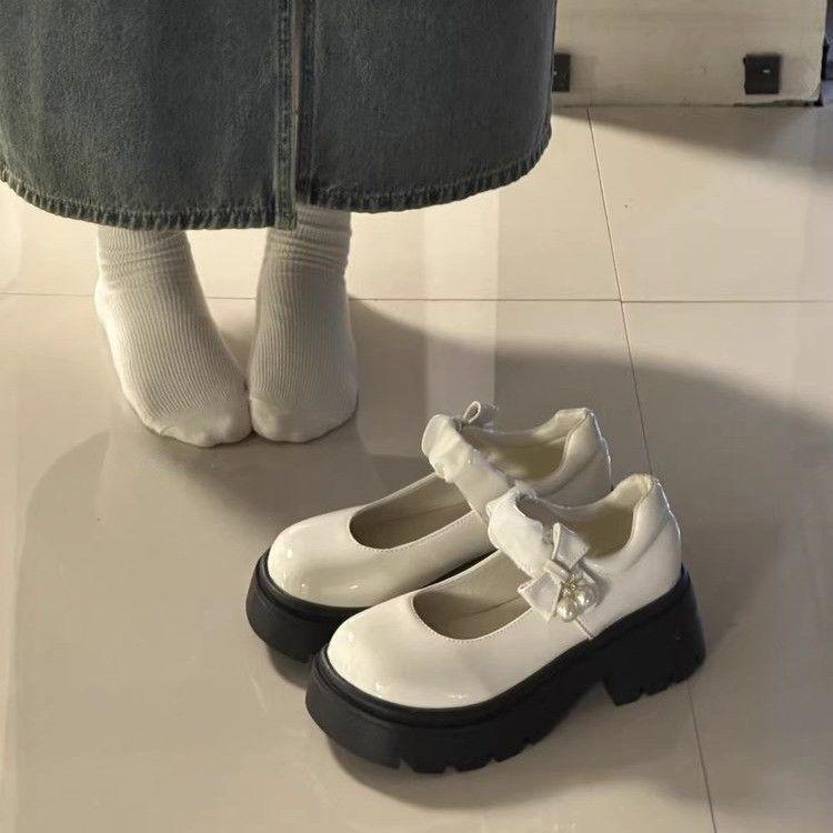 Sweet Lolita Cute Little Leather Shoes Summer and Autumn Korean Version Light Mouth Non-slip Outer Wear Skirt Mary Jane Shoes