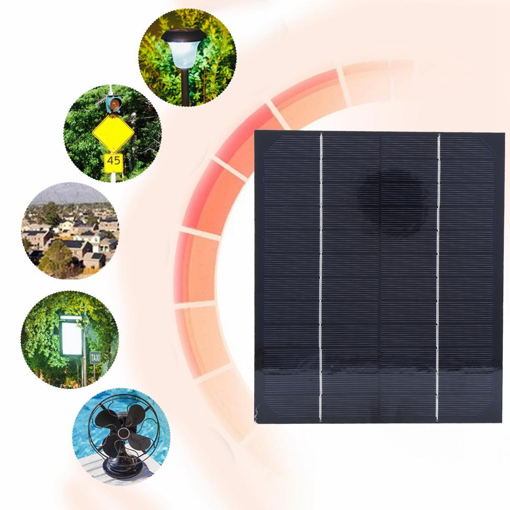 6W 12V Monocrystalline Silicon Solar Panel Outdoor for DIY Battery Charger Power Supply