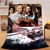 1PC Fast And car Family Flannel Blanket Gift, Suitable for Both Men And Women, Soft Ideal for Beds And Sofa, Birthday Or Christmas Gift