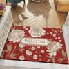 Retro Nordischer Stil Eingangstür Schmutzabweisende Fußmatten für Haushalt Sand- und Staubentfernung Eingangstür Rutschfest Anti-Rutsch Fußmatten
