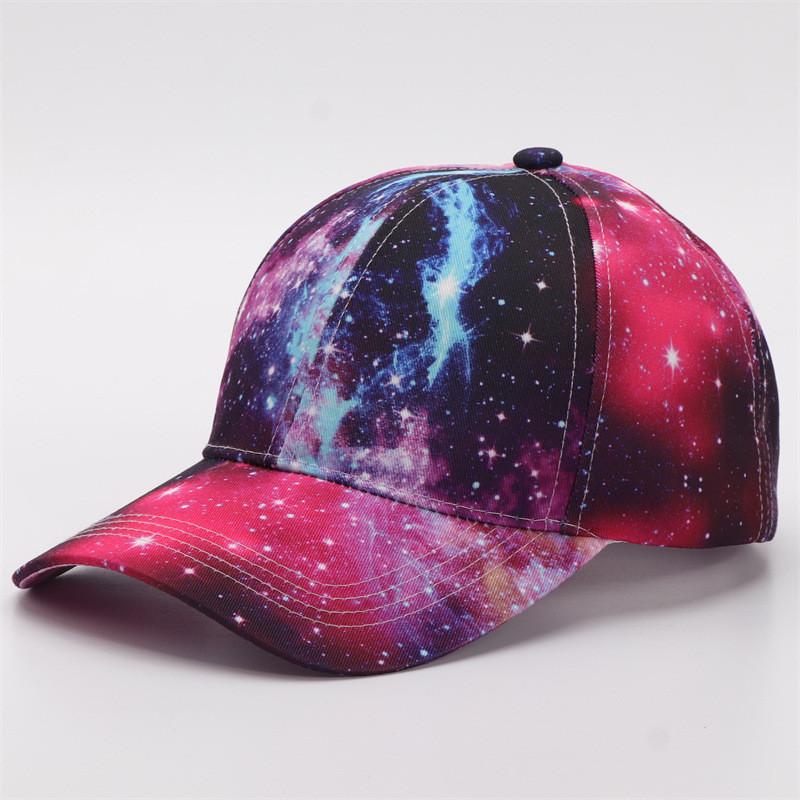 Digital Print Gradient Baseball Cap With Sun Protection For Casual Outdoor Wear