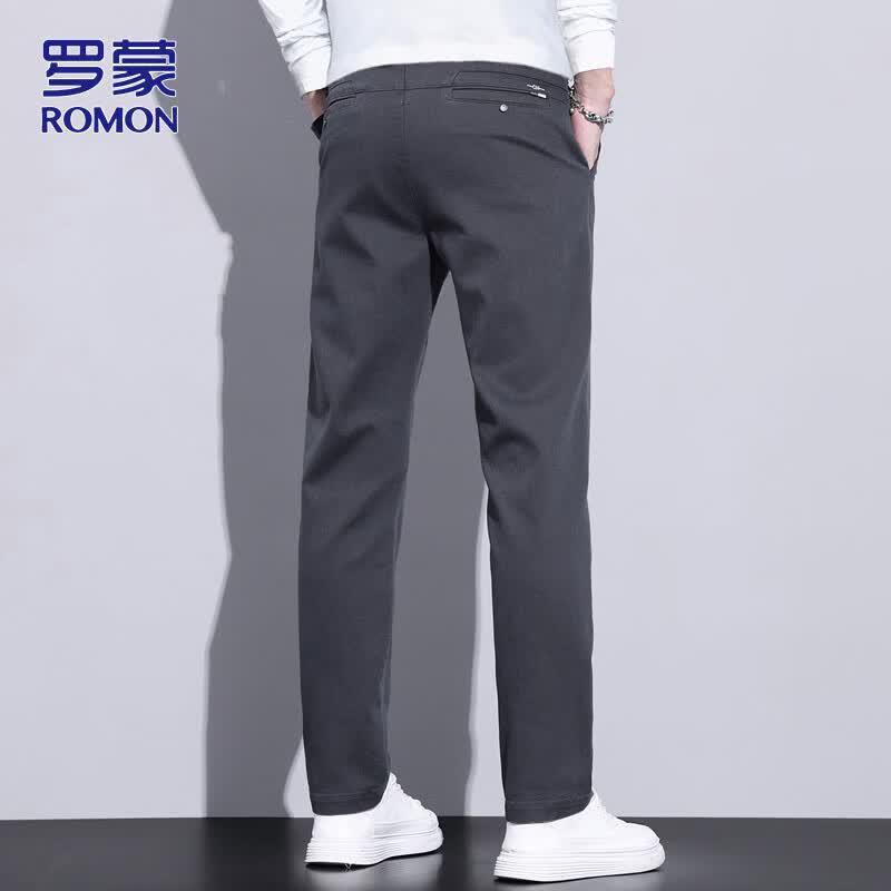 ROMON Men's Straight-Leg Casual Pants