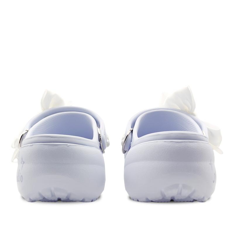 Crocs Classic Platform Clog Pearl Illusion Fashionable and Comfortable Cute Girly Style Hole Shoes Women's Purple