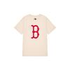 New MLB Straight T Shirt Unisex Ivory White 31TSK2031-43I
