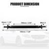 2pcs 100mm Adjustable Bumper Lip Splitter Strut Rod Ties Support Bars Black