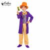 Wonka Chocolate Factory Cosplay Costume Set Movie Character Outfit for Halloween Carnival Party Fancy Clothes Full Set