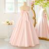 French Satin Girls' Formal Irregular Spaghetti Strap Dress - Elegant Puffy Princess Evening Gown