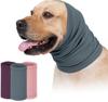Dog Calming Hoodie Head Wrap, Anxiety Relief Ear Muffs for Dogs, No Shake Protection for Thunder Fireworks Grooming Vet Purple