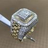 Trendy HipHop Diamond Ring for Men - European American Street Style Fashion Accessory