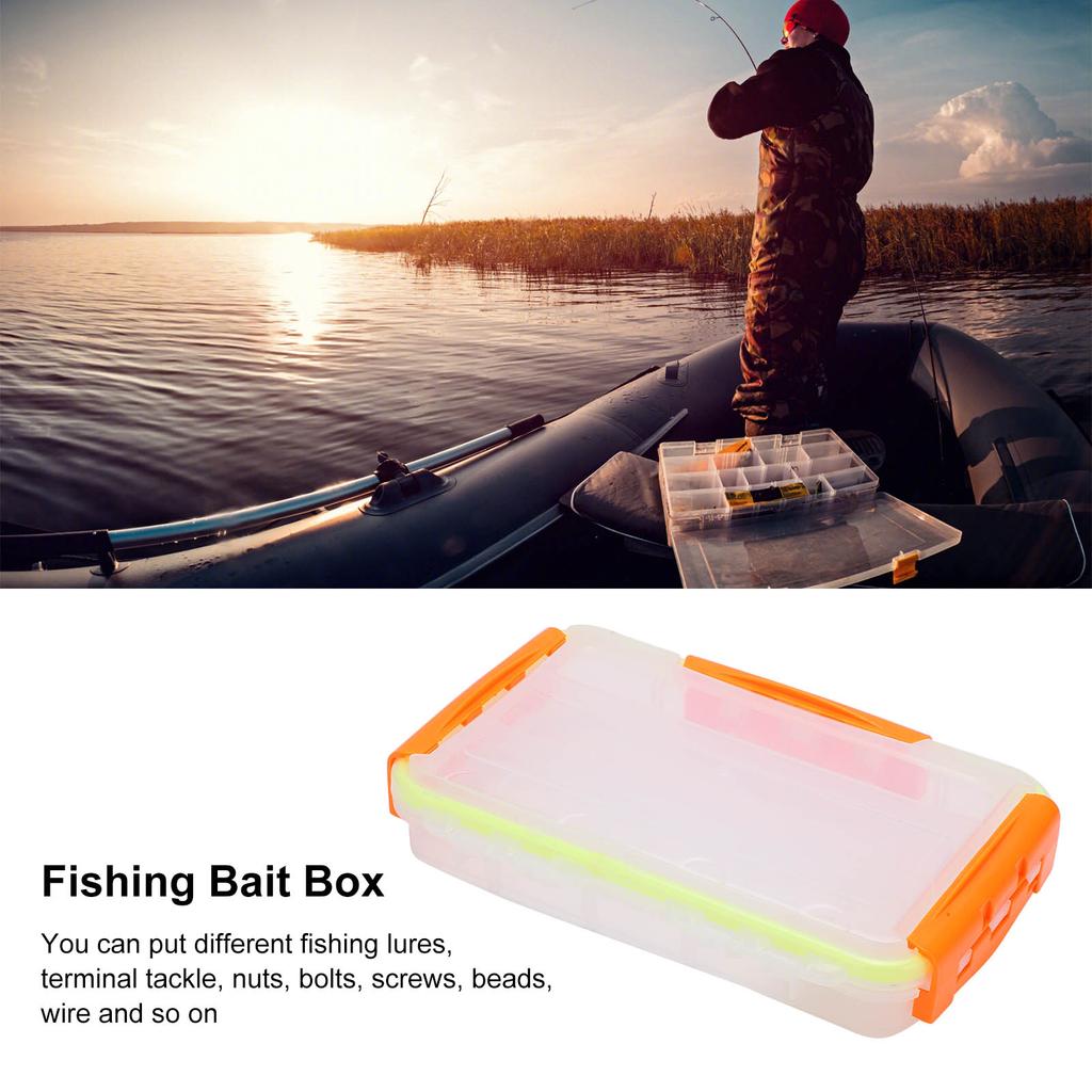 Fishing Lure Box Small Transparent Waterproof Fishing Tackle Storage Case Organizer