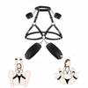 SM Sexy Lingerie Women's Sexy Leather Leakage Bra with Handcuffs Multiple Styles Bondage Restraint Training, Wearing Harness
