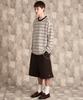 CONICHIWA BONJOUR Multi-Stripe Long Sleeve (White/Brown)