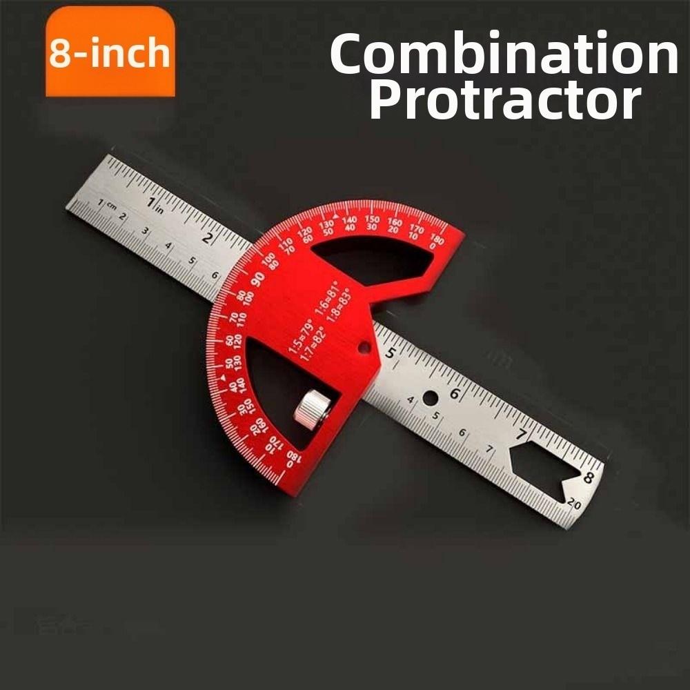 0-180 Degrees Construction Protractors 8/12 Inch Angle Ruler Angle Protractor  Woodworking