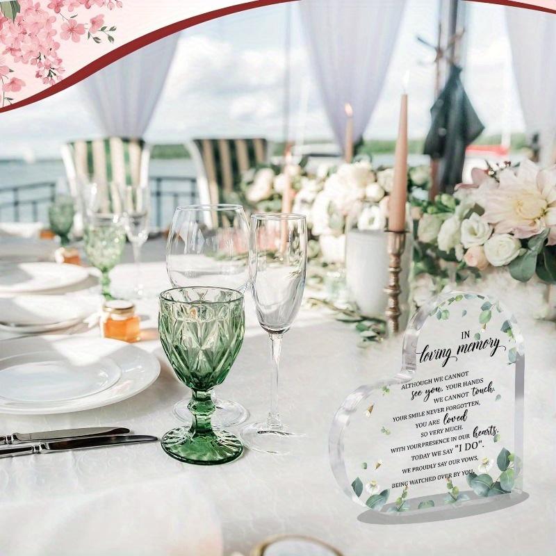 Loving Memory Acrylic Wedding Memorial Sign - Sympathy Gift for Reception, Anniversaries & Reunions, Home Tabletop Decorations, Nurseries, Home Des