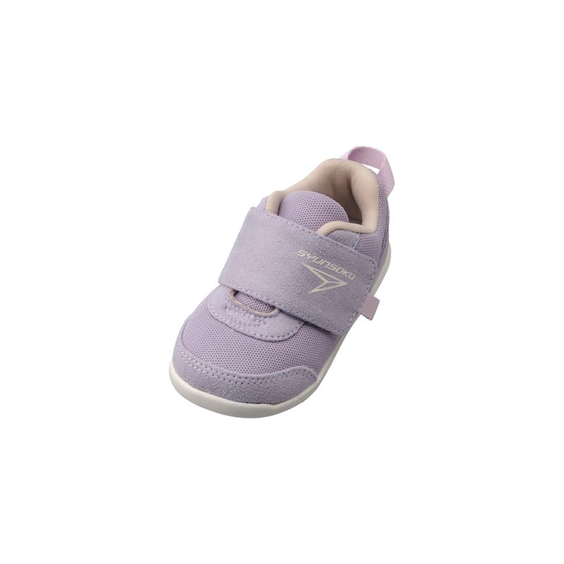 Shunsoku Babyschuhe Fuß SJB Sneaker, Weit, Leicht, Entwicklung, 12-15cm, Jungen, Mädchen, 0990, Lavendel, 14.0cm