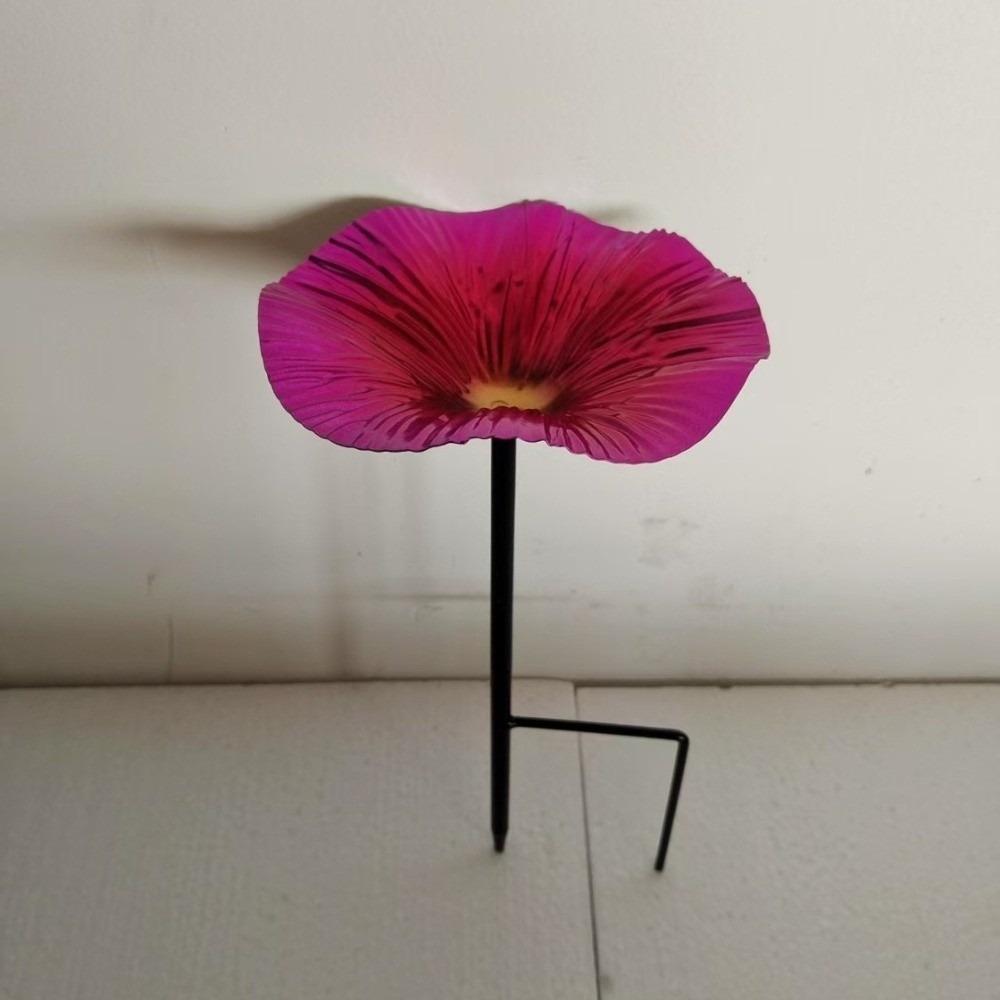 

Flower Shaped Standing Bird Basin Retro Bird Watering Station Outdoor Bird Feeder Bird Sanctuary рожевий червоний колір