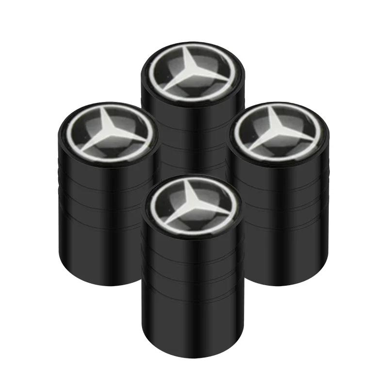 AABIC1 4pcs Auto Emblem Cap Case Mercedes Benz B/C/E/S Class A Class C200L GLC GLK New CLA GLA