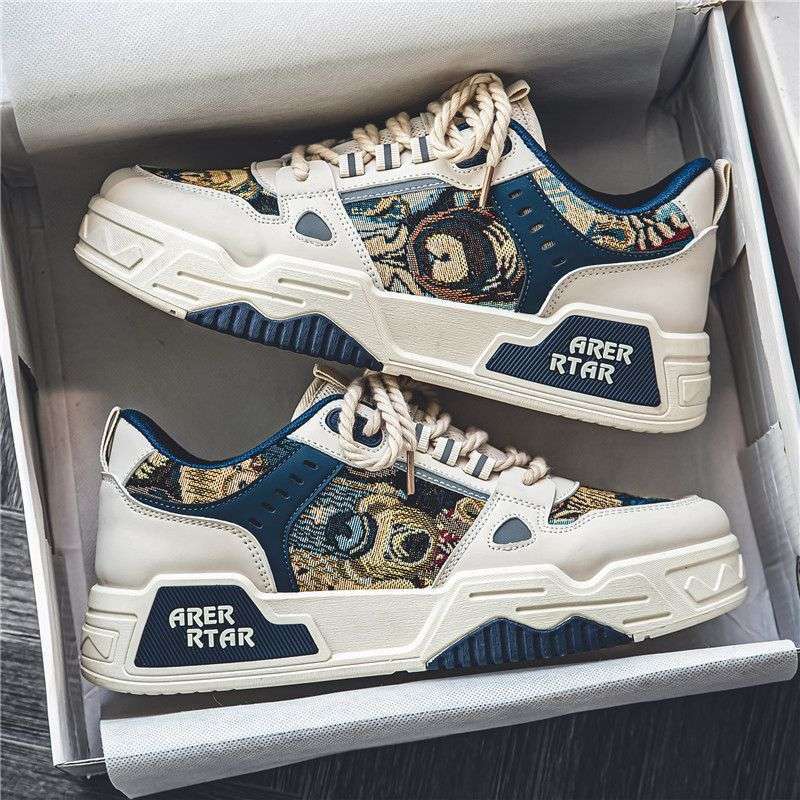 Men's Shoes Summer Viral Trends Sports Casual Board Shoes Breathable Platform Ins Trend Versatile Niche Tide Shoes