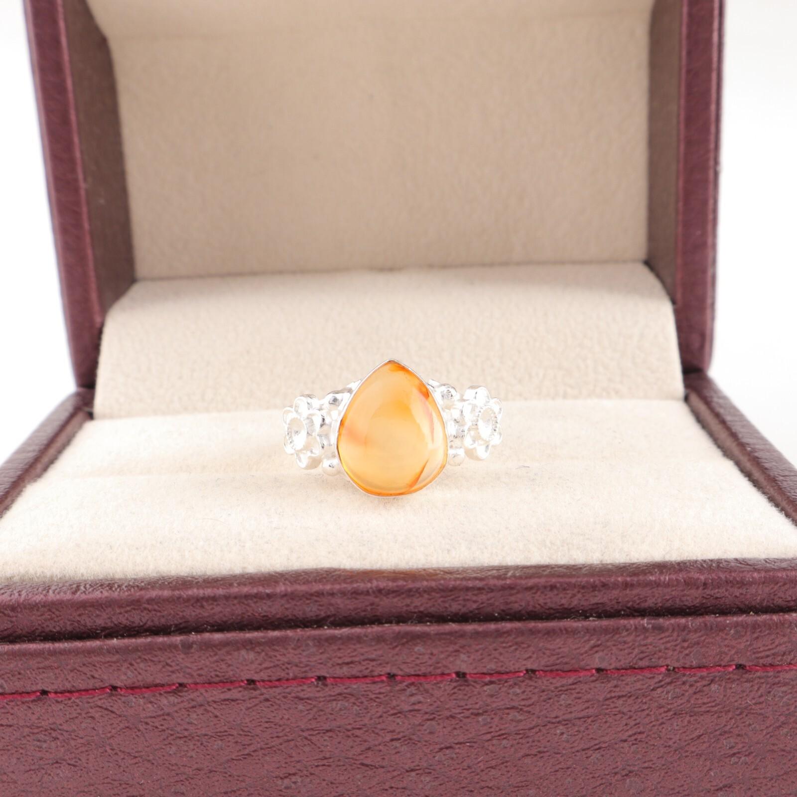 

Carnelian Gemstone 925 Sterling Silver Jewelry Handmade Ring For Engagement Gift RR-59-30 13