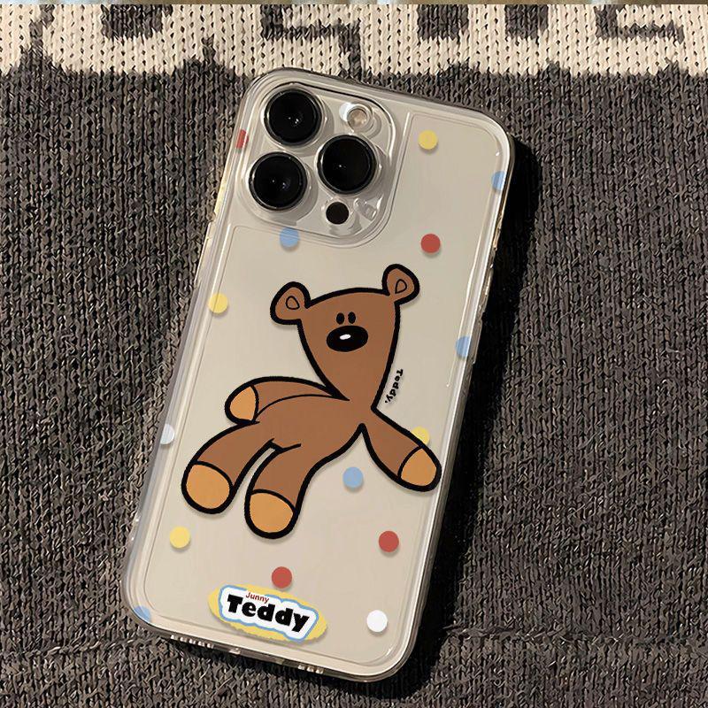 

Polka Dot Teddy Bear iPhone 15 Pro Max/14/13 Pro Case iPhone 7/8/SE2/SE3