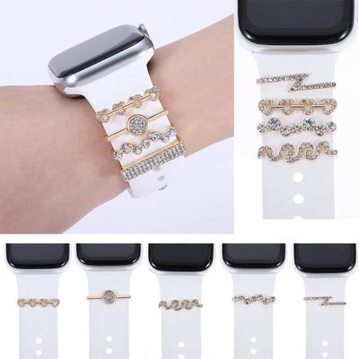 Metall Diamant Nägel Uhrenarmband Ornament Armband Zubehör Dekorativer Ring Handgelenkband Anhänger