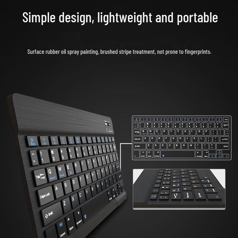Wireless Bluetooth Keyboard and Mouse Set for iPad, Huawei, Honor, Computer, and Phone - Slim and Quiet