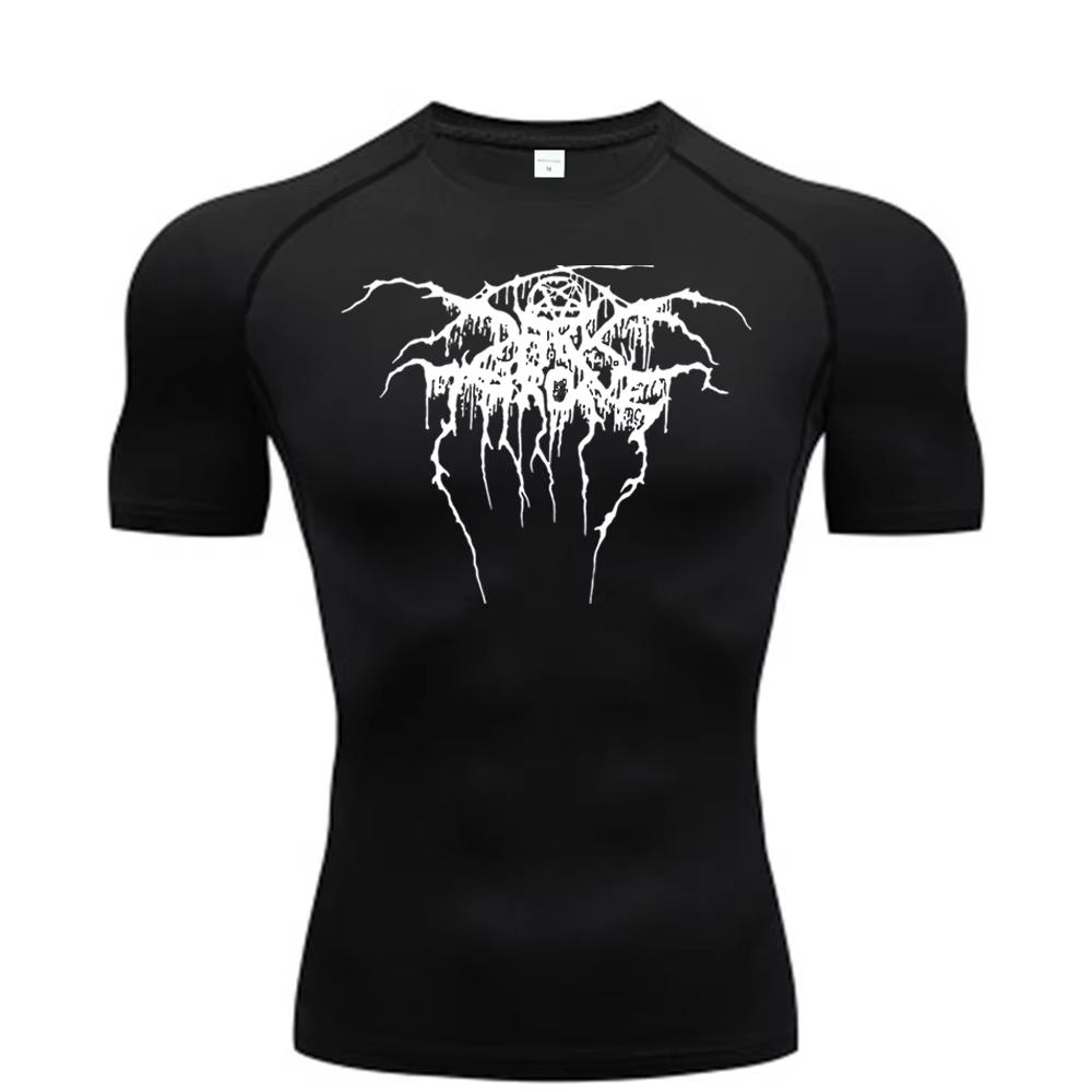 2025 Herren Kompressions-Print Kurzarm Fitnessstudio Trainings-T-Shirt, Schnelltrocknendes Atmungsaktives T-Shirt, Fitness-Training Tracktop RL0547