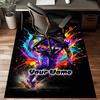 1PC Custom Name Dynamic Football Player In Action Theme Floor Mat Ideal for Living Room, Game Rooms, Office, Bedroom,Floor Mat Playful Design