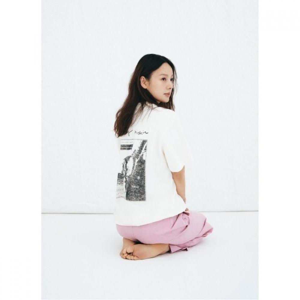 Budhi Mudra Overfit Short Sleeve Ivory Ivory/L