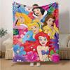 1pc, Disney Princesses Floral Throw Blanket Home Decor, Couch Cover, Outdoor, Gift for Friends, Blankets, Bedroom, Living Room, Travel