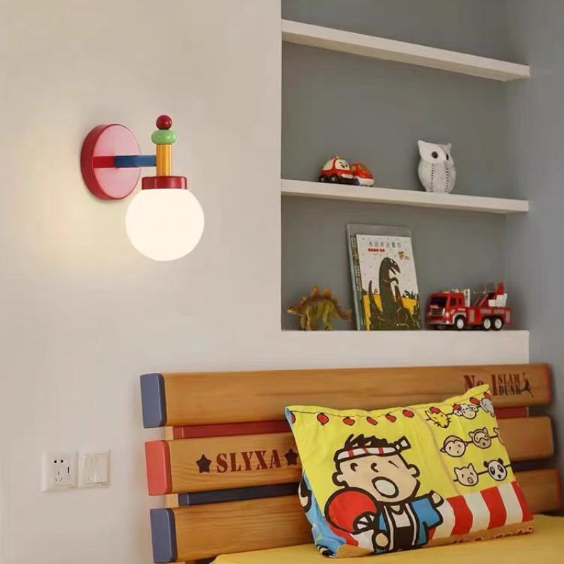 Memphis Retro Colorful Wall Lights Nordic Modern Wall Light for Home Bedside Aisle Room Decor Macarone Children's Room LED Light