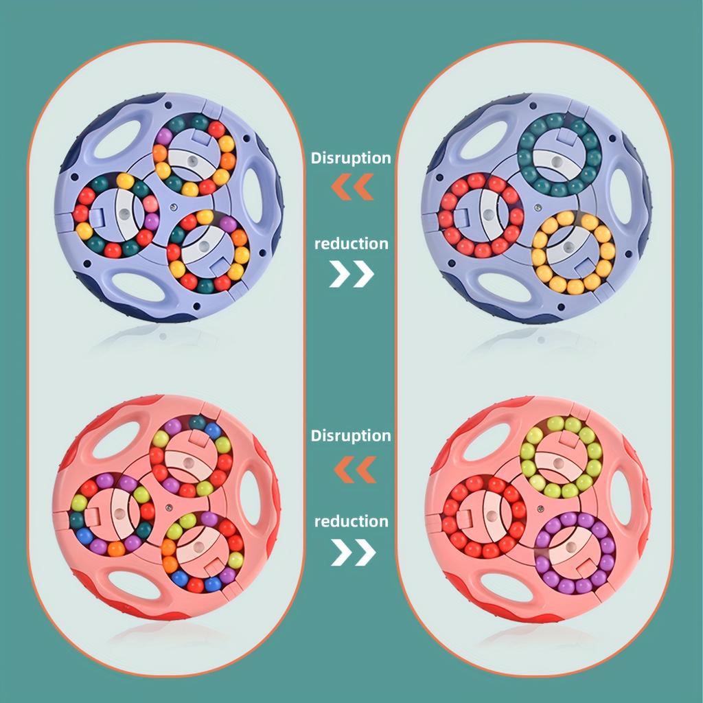 Kouzelná fazole rotující kostka rotující prstová hádanka fidget hračka kluci kapesní spinner úleva od stresu úzkosti míčová hra senzorické hračky