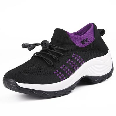 Mode Lente en herfst veterschoenen mesh damesschoenen casual schoenen Mode licht ademend wandelsneakers platte schoenen plus size