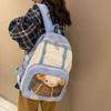 Transparent Students Backpack Multi Pocket Double Shoulder Bags Large Capacity School Bag  College