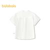 Balabala Boys' Stand-Collar Short Sleeve Shirt