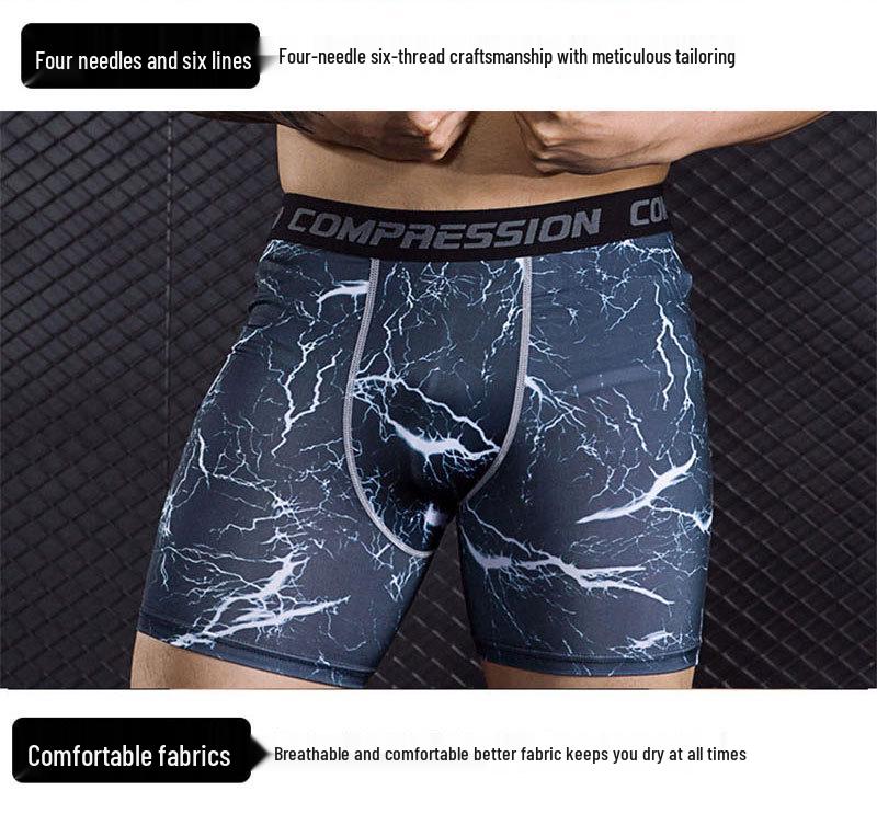 Struggle Clothing Modern Camouflage Quick-Dry Compression Shorts for Training and Running