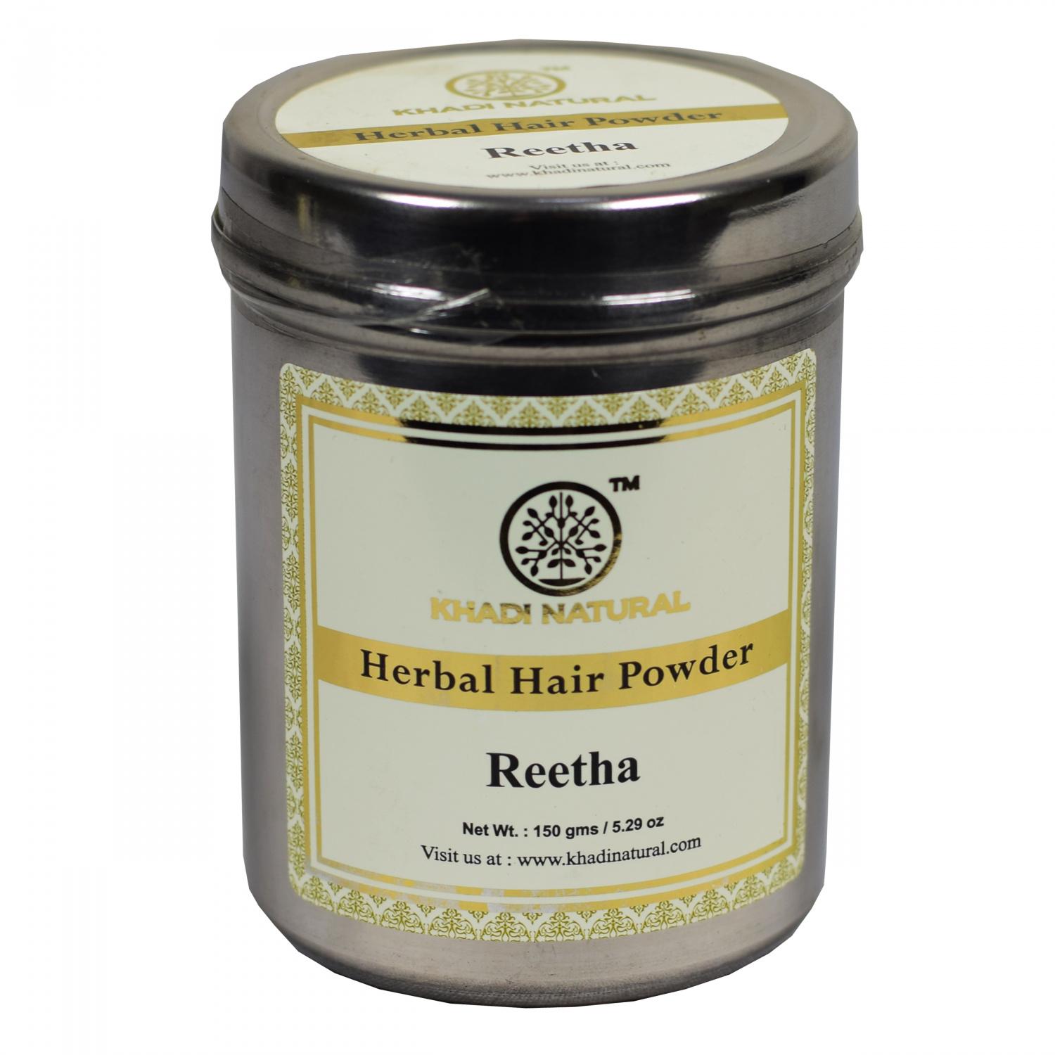 

Натуральный порошок для волос Ритха (150 г), Herbal Hair Powder Reetha, Khadi Natural