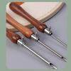 Embroidery Punching Needle Set, Wood Hand Embroidery Pen Beginner Punching Needle Embroidery Set for Stitching Craft